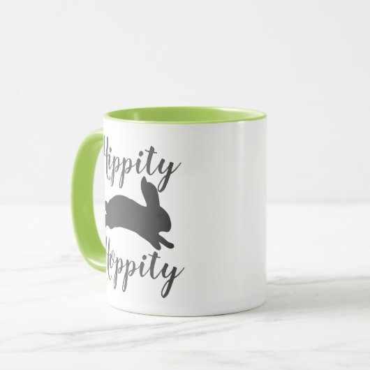 Spring Hippity Hoppity Bunny Tasse (Vorderseite Links)