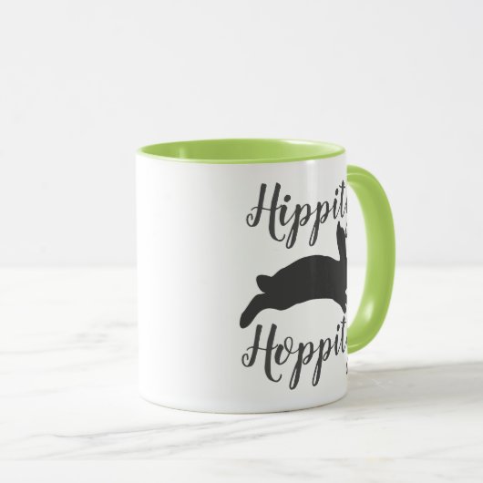 Spring Hippity Hoppity Bunny Tasse (VorderseiteRechts)