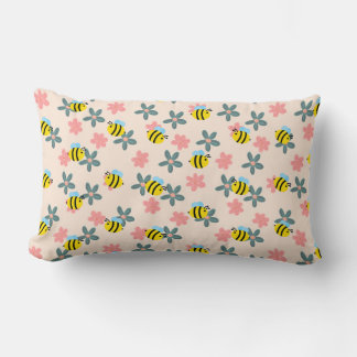Spring Honey Bee Throw Kissen