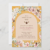 Spring Honey Bee Wildblume zum zweiten Geburtstag