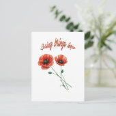 "Spring Hope Postcard" Postkarte (Stehend Vorderseite)