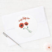 "Spring Hope Sticker" Runder Aufkleber (Umschlag)