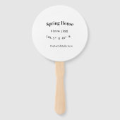 Spring house ets. Date year custom coordinates add Fächer (Rückseite)