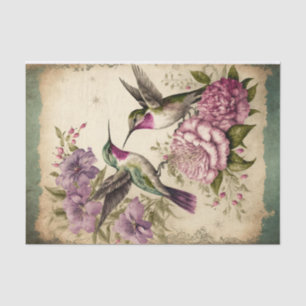 Spring Hummingbirds Seidenpapier