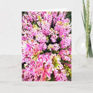 Spring Hyacinth Blank Card Einladung