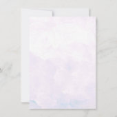 Spring Hydrangea & Wirbel Hochzeit retten das Datu Save The Date (Rückseite)