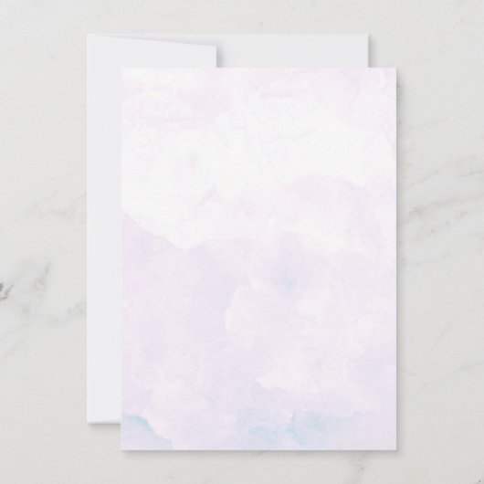 Spring Hydrangea & Wirbel Hochzeit retten das Datu Save The Date (Rückseite)