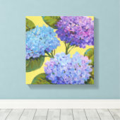 Spring Hydrangeas I Leinwanddruck (Insitu (Holzboden))