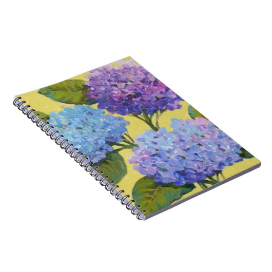 Spring Hydrangeas I Notizblock (Rechte Seite)