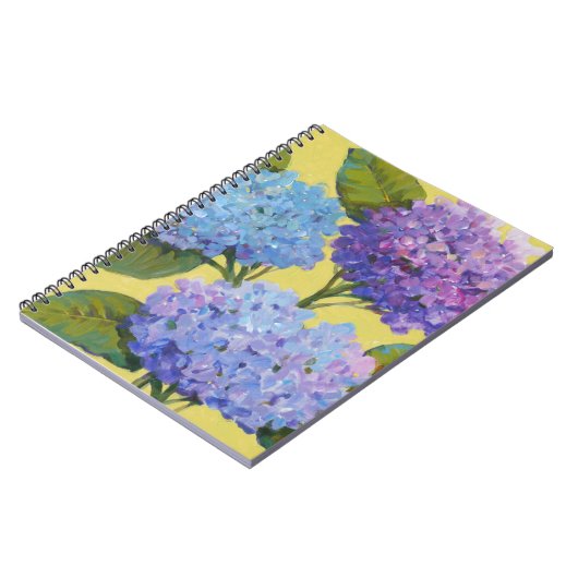Spring Hydrangeas I Notizblock (Linke Seite)