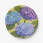 Spring Hydrangeas I Pappteller (Vorderseite)