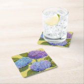 Spring Hydrangeas I Rechteckiger Pappuntersetzer (Vor Ort)