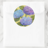 Spring Hydrangeas I Runder Aufkleber (Tasche)