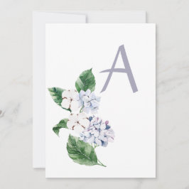 Spring HYRDANGEA mit Buchstaben anpassbar Einladung