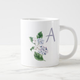 Spring HYRDANGEA mit Buchstaben anpassbar Jumbo-Tasse