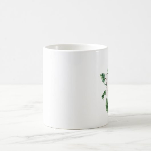 Spring HYRDANGEA mit Buchstaben anpassbar Kaffeetasse (Mittel)