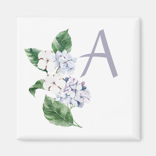 Spring HYRDANGEA mit Buchstaben anpassbar Magnet