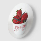 spring in a cup große wanduhr (Winkel)