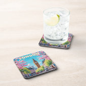 Spring in London Cork Untersetzer - Classic UK Tra (Rechte Seite)