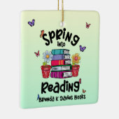 Spring in Reading Brenda K Davies Books Keramikornament (Rechts)