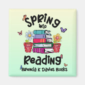 Spring in Reading Brenda K Davies Books Magnet (Vorne)