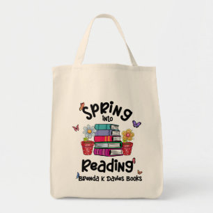 Spring in Reading Brenda K Davies Books Tragetasche