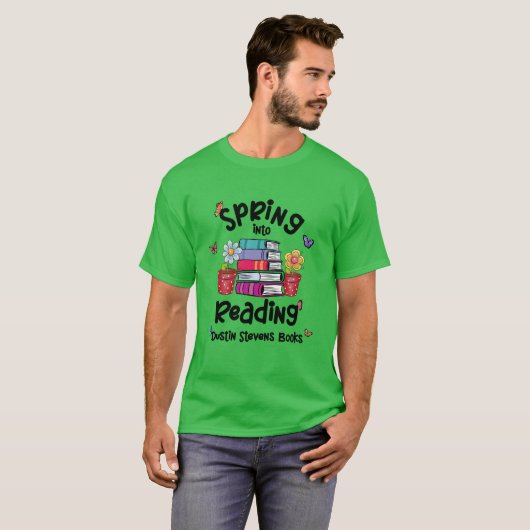 Spring in Reading Dustin Stevens Books T-Shirt (Vorne ganz)