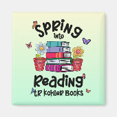 Spring in Reading TR Kohler Bücher Magnet (Vorne)
