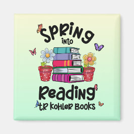 Spring in Reading TR Kohler Bücher Magnet