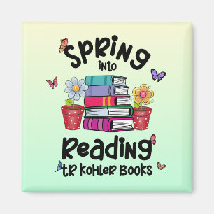 Spring in Reading TR Kohler Bücher Magnet