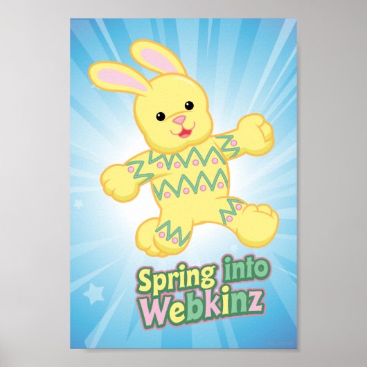 Spring in Webkinz ein! Poster (Vorne)