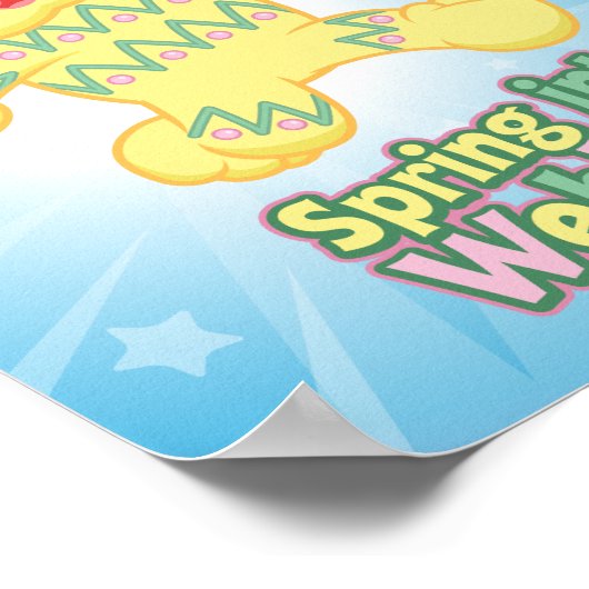 Spring in Webkinz ein! Poster (Ecke)