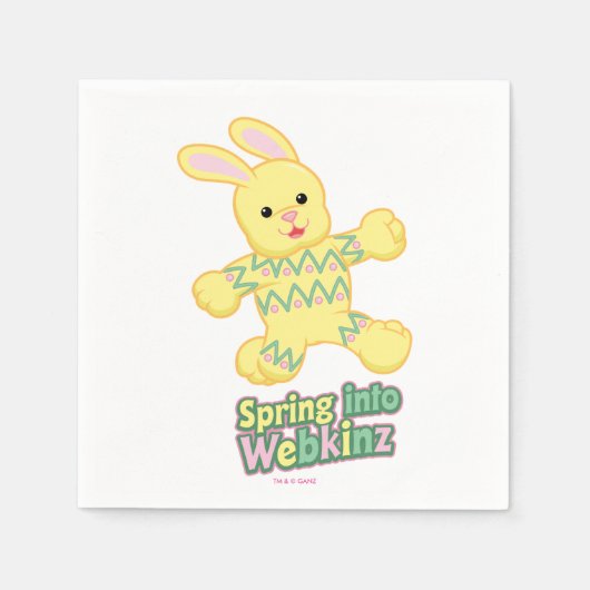 Spring in Webkinz ein! Serviette (Vorderseite)