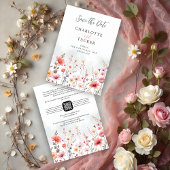 Spring-Inspired Rustic Boho Romantic Wildflowers Save The Date
