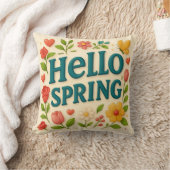 Spring Into Comfort - "Hello Spring" - Dekorative Kissen (Decke)