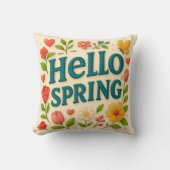 Spring Into Comfort - "Hello Spring" - Dekorative Kissen (Vorderseite)