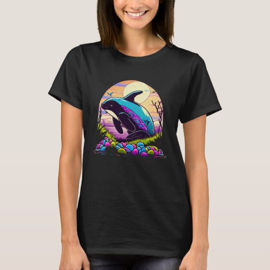 Spring into style with this charming Orca Artwork T-Shirt (Vorderseite)