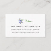 Spring Iris | Blumenzettel Begleitkarte (Vorderseite)