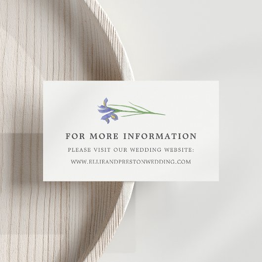 Spring Iris | Blumenzettel Begleitkarte