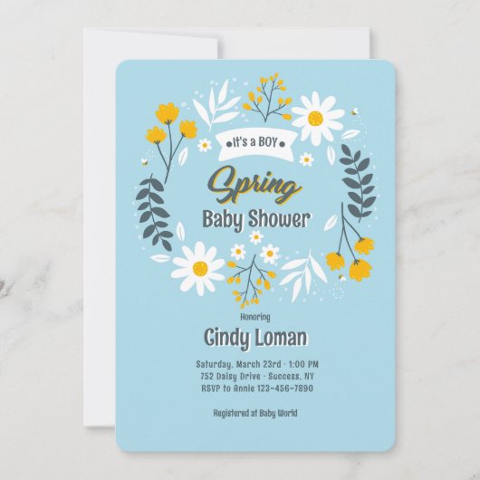 Spring Is Here Einladung (Vorderseite)