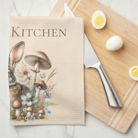 Spring Jack Rabbit Geschirrtuch (Viertel Falte)