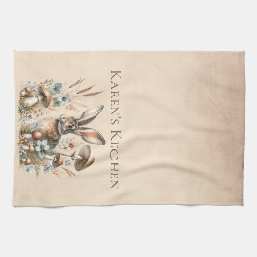 Spring Jack Rabbit Geschirrtuch (Horizontal)