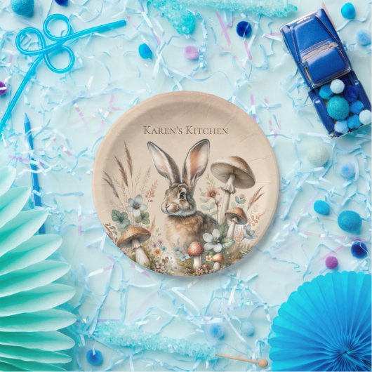 Spring Jack Rabbit Pappteller (Party)