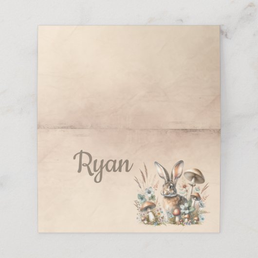 Spring Jack Rabbit Platzkarte (Außenseite Aufgefaltet)
