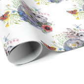 Spring Jackalope Geschenkpapier (Rolleneckpunkt)