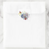 Spring Jackalope Quadratischer Aufkleber (Tasche)