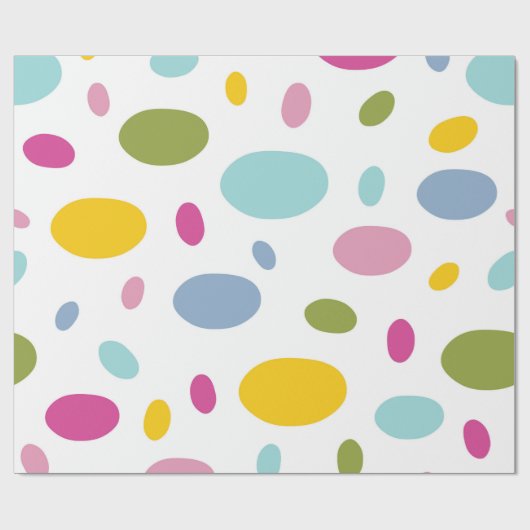 Spring Jelly Bean Wrapping Paper Geschenkpapier (Flach)