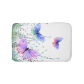 Spring Joy Bath Mat Butterflies Fliegen in der Nat Badematte (Vorderseite)
