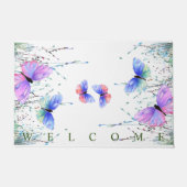 Spring Joy Doormat Butterflies Flying - Willkommen Fußmatte (Vorderseite)