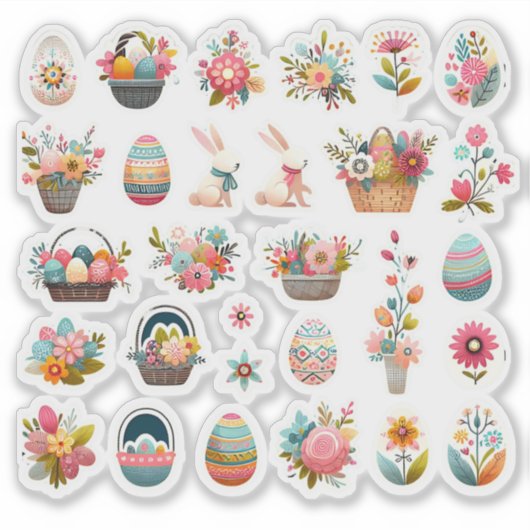 "Spring Joy - Easter Sticker Set" (Vorderseite)